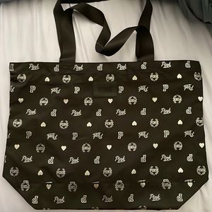 PINK zippered tote bag - BRAND NEW